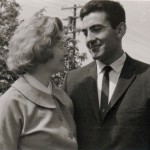 Charlie and Joan on balcony of Seattle apt, 1963