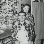 Family christmas, 1966, cabin in Sitka