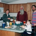 MnM new house, first meal, 12-5-99